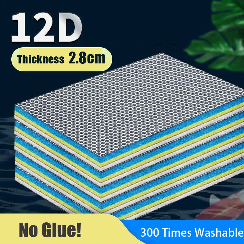 Aquarium Planted Filter - 12D ฟิลเตอร์ตู้ปลา12ชั้นสื่อชีวภาพแบบไม่มีกาวความหนาแน่นสูงสำหรับตู้ปลาบ่อปลาที่กรองภายนอกคอตตอนอุปกรณ์เสริม