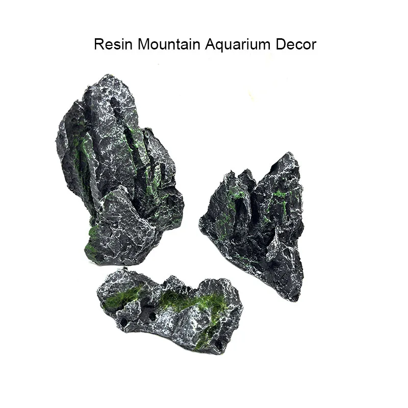 Aquarium Planted Seeds - จําลองหิน Aquarium Decor หินที่สวยงาม Rockery ภูมิทัศน์ถังปลาเรซิ่นตกแต่ง