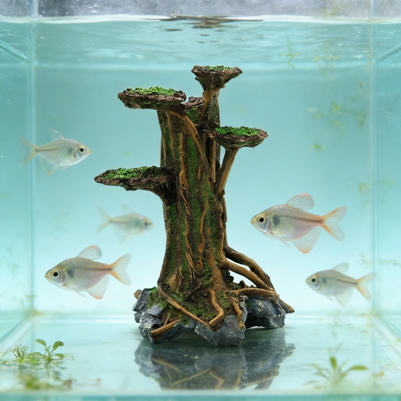 ต้นไม้ตะไคร้เทียม ตกแต่งตู้ปลา - Aquarium Planted Wood บทวิจารณ์และราคา