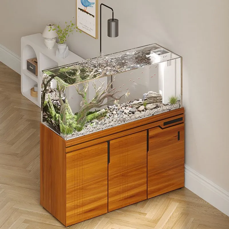 ตู้ปลาแก้วใสขนาดใหญ่พิเศษ พร้อ - Aquarium Planted Wood บทวิจารณ์และราคา