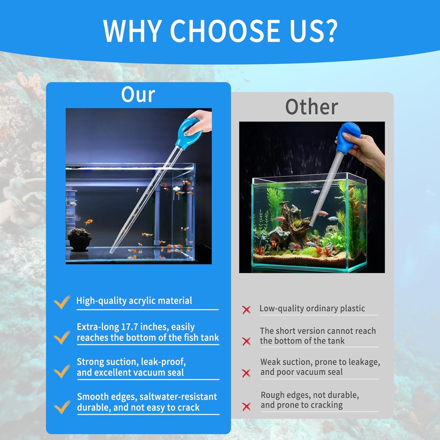 หลอดปิเปตยาวสำหรับป้อนอาหารปลา - Aquarium Plant Nutrients บทวิจารณ์และราคา